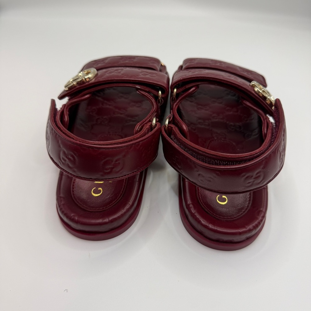 NWT Gucci Dad Sandals with Gold Accents size 38 fit for 8-8.5 US - Picture 4 of 8